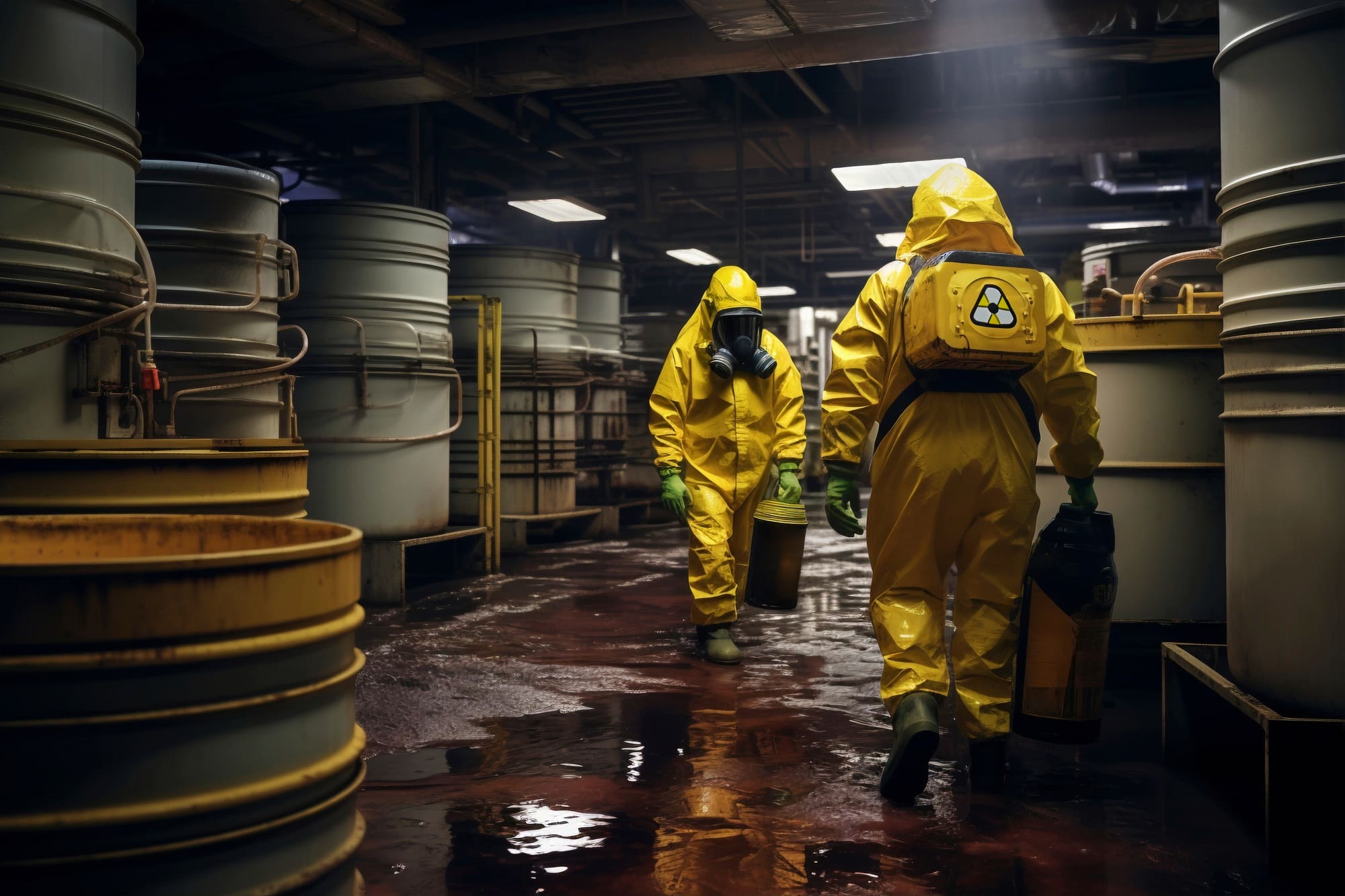 Logistics team completing dangerous goods and regulated freight training